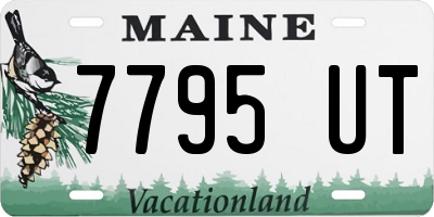 ME license plate 7795UT