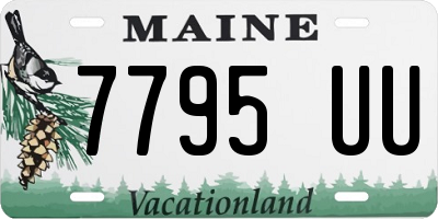 ME license plate 7795UU