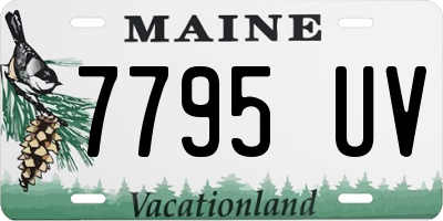 ME license plate 7795UV