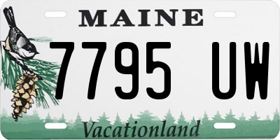 ME license plate 7795UW