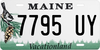 ME license plate 7795UY