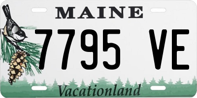 ME license plate 7795VE