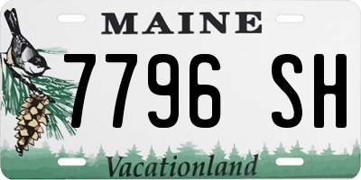 ME license plate 7796SH