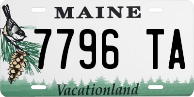 ME license plate 7796TA