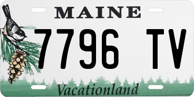 ME license plate 7796TV