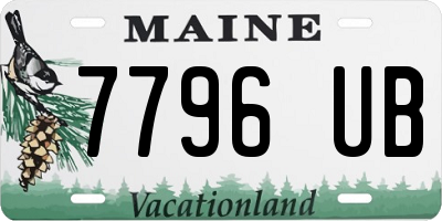 ME license plate 7796UB