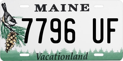 ME license plate 7796UF