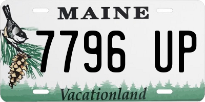 ME license plate 7796UP