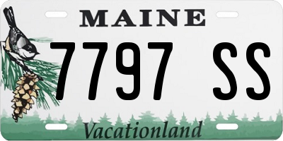 ME license plate 7797SS