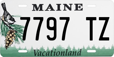 ME license plate 7797TZ