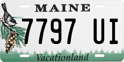 ME license plate 7797UI