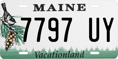 ME license plate 7797UY