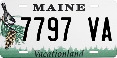 ME license plate 7797VA