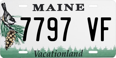 ME license plate 7797VF