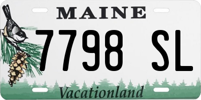 ME license plate 7798SL