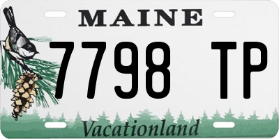 ME license plate 7798TP
