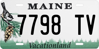 ME license plate 7798TV