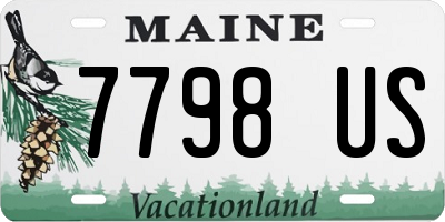 ME license plate 7798US