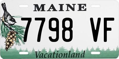 ME license plate 7798VF