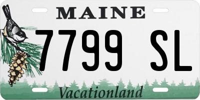 ME license plate 7799SL