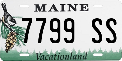 ME license plate 7799SS
