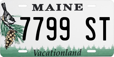 ME license plate 7799ST