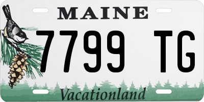 ME license plate 7799TG