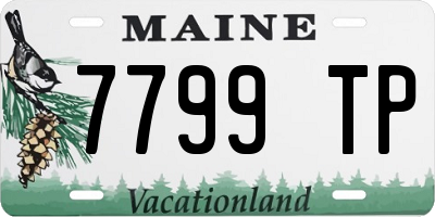 ME license plate 7799TP