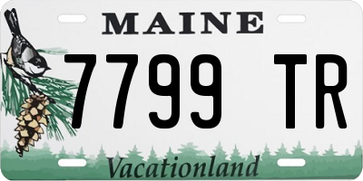 ME license plate 7799TR