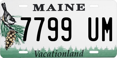 ME license plate 7799UM