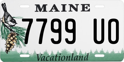 ME license plate 7799UO