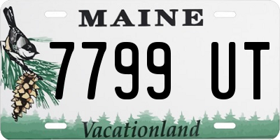 ME license plate 7799UT