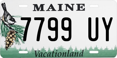 ME license plate 7799UY