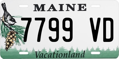ME license plate 7799VD