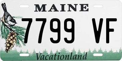 ME license plate 7799VF
