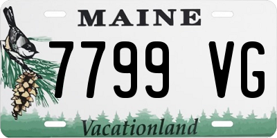 ME license plate 7799VG