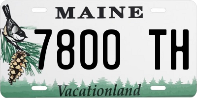 ME license plate 7800TH