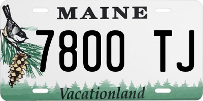ME license plate 7800TJ