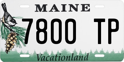 ME license plate 7800TP