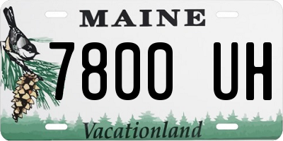 ME license plate 7800UH