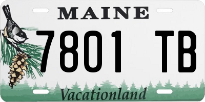 ME license plate 7801TB