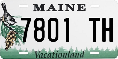ME license plate 7801TH