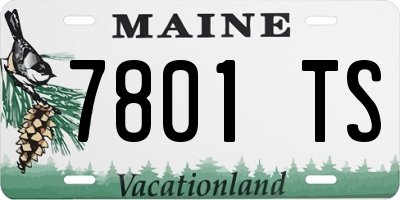 ME license plate 7801TS