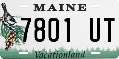 ME license plate 7801UT