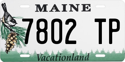 ME license plate 7802TP