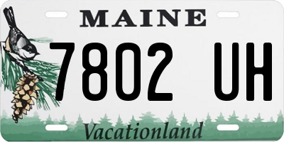 ME license plate 7802UH