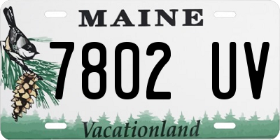 ME license plate 7802UV