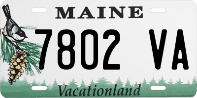 ME license plate 7802VA