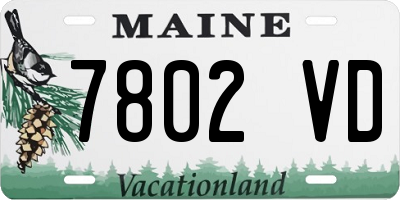ME license plate 7802VD