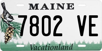 ME license plate 7802VE